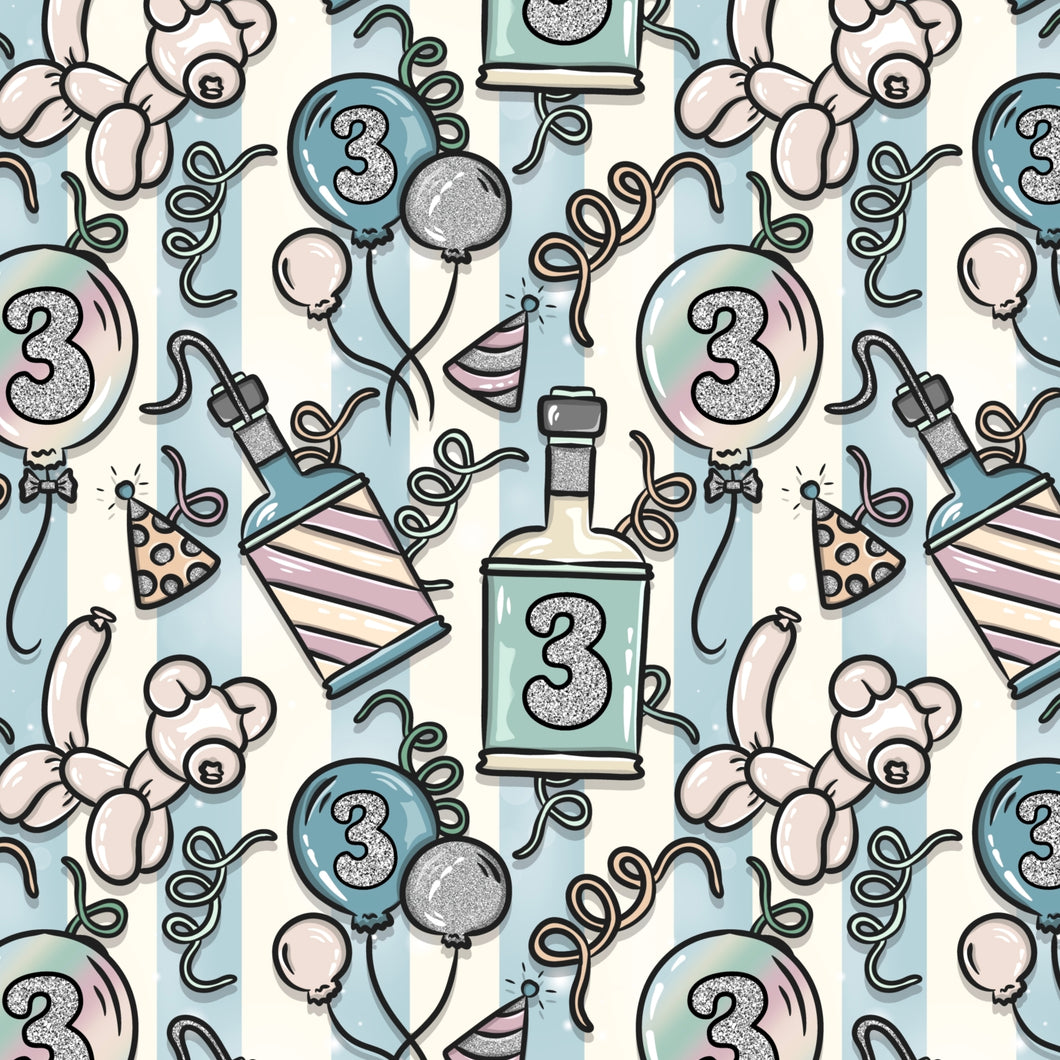 Exclusive 3rd Birthday Poppers