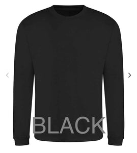 'Fuelled By' Sweatshirt - BLACK