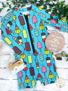 Swim Romper (READY MADE) 2-3y